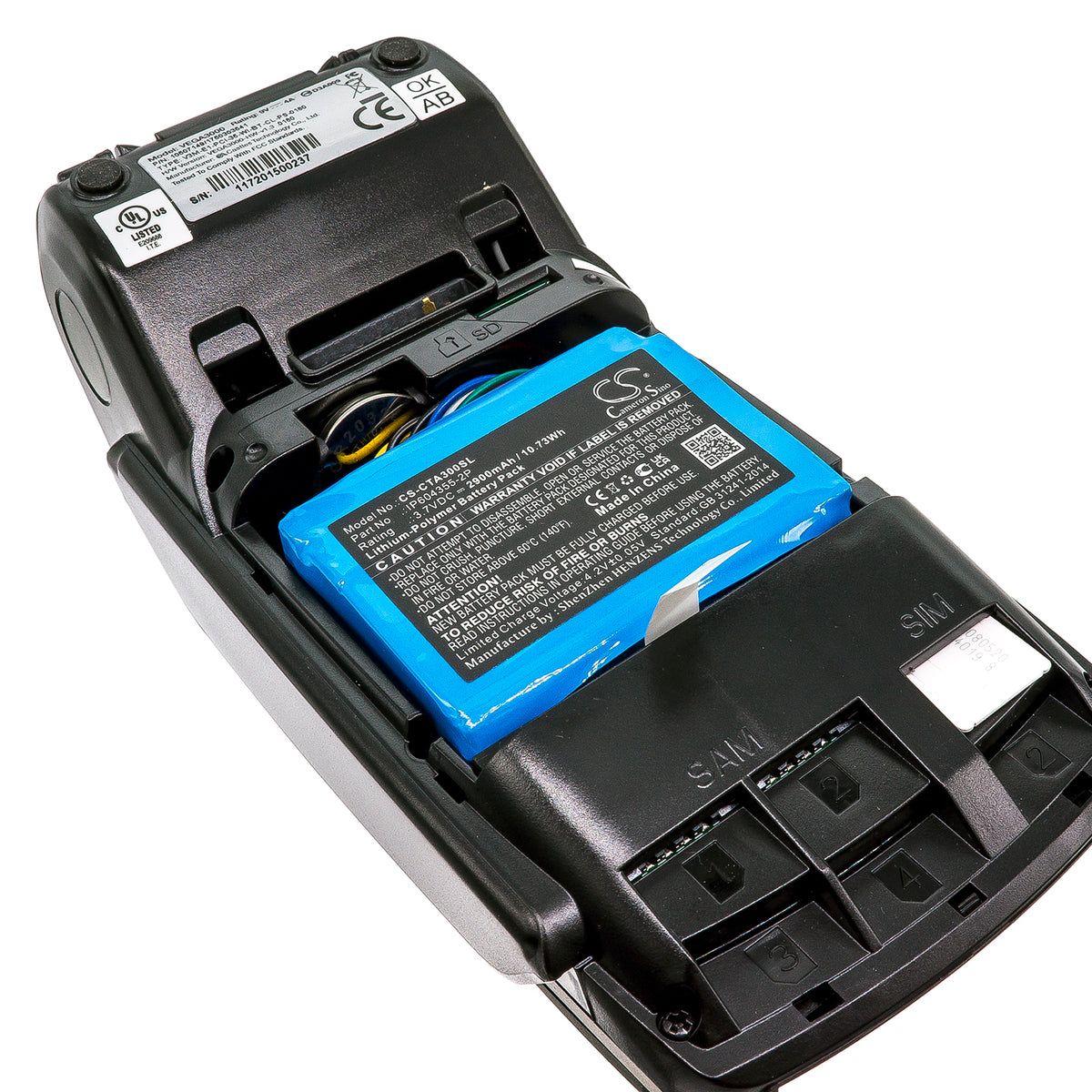 Replacement Battery for Castles | Dejavoo V3 – Payment Terminal – 2900mAh / 3.7V