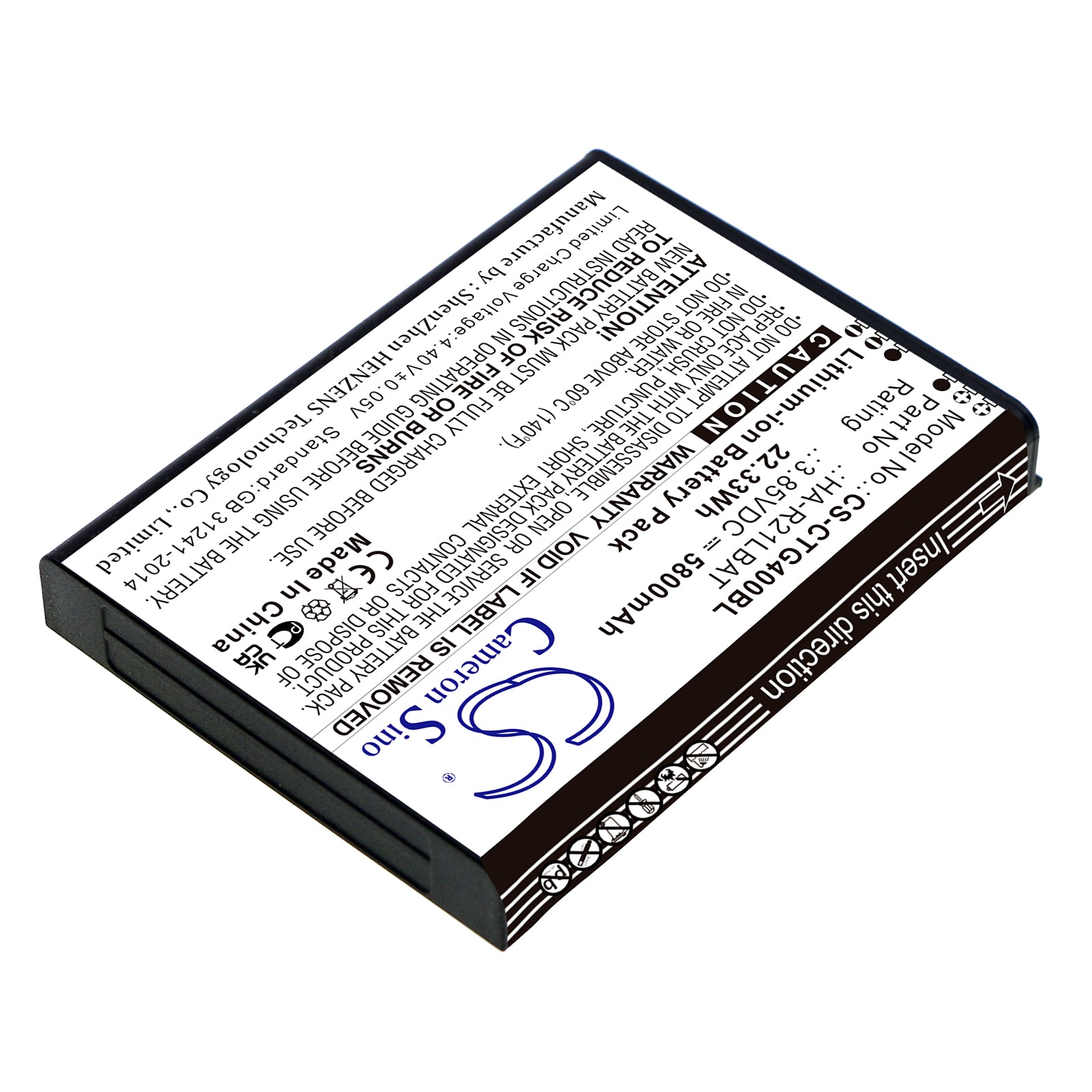 Replacement Battery for Casio IT-G400 – Barcode Scanner – 5800mAh / 3.85V - image 2