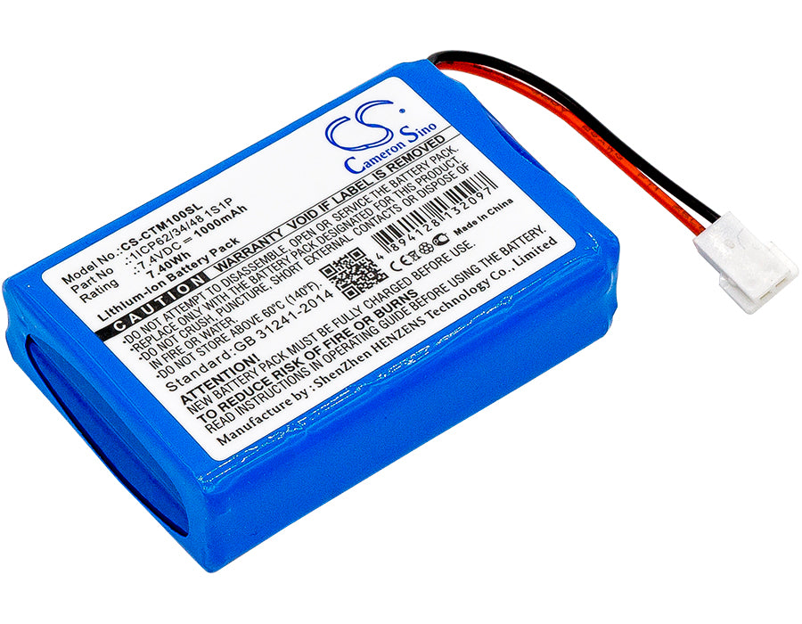 Replacement Battery for CTMS Eurodetector – Payment Terminal – 1000mAh / 7.4V
