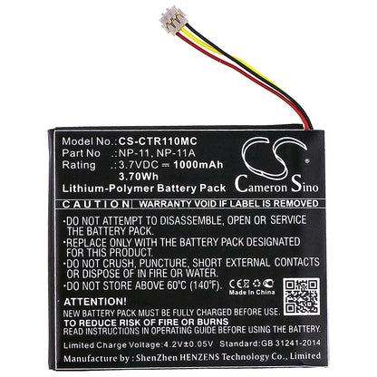 Replacement Battery for Casio TR Mini – Camera – 1000mAh / 3.7V