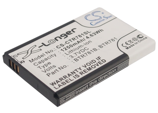 Replacement Battery for Casio GzOne Ravine 2 – Mobile, SmartPhone – 1250mAh / 3.7V