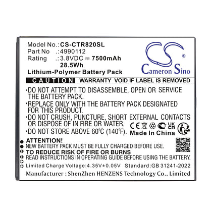 Replacement Battery for Cedar CT8 – Diagnostic Scanner – 7500mAh / 3.8V