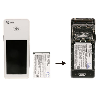 Replacement Battery for Clover C401U – Payment Terminal – 2100mAh / 7.6V