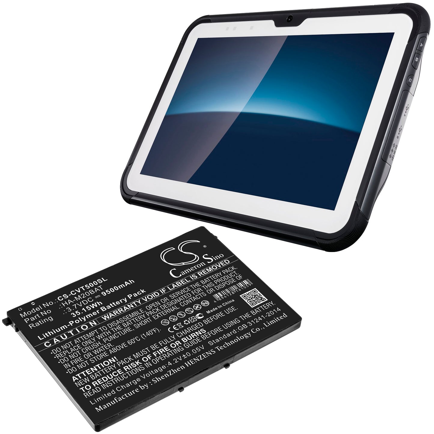 Replacement Battery for Casio V-T500 – Tablet – 9500mAh / 3.7V - image 4