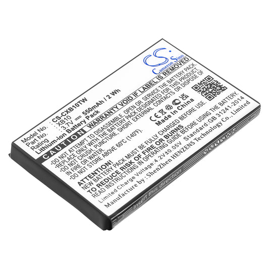 Replacement Battery for Xact Communication Wristlinx x3x – Two-Way Radio – 550mAh / 3.7V