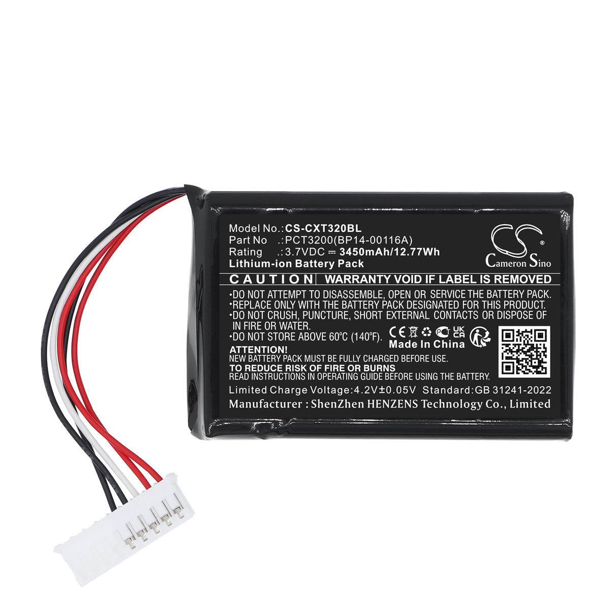 Replacement Battery for C-One PCT3200 Rugged – Barcode Scanner – 3450mAh / 3.7V