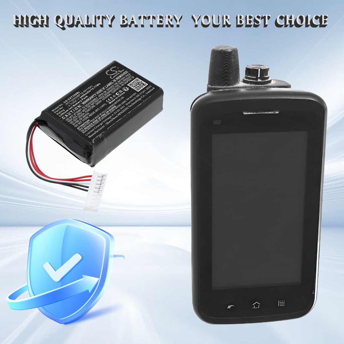 Replacement Battery for C-One PCT3200 Rugged – Barcode Scanner – 3450mAh / 3.7V