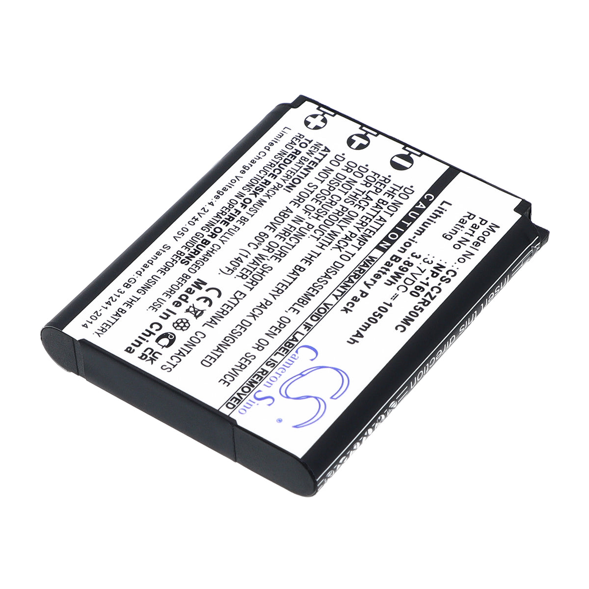 Replacement Battery for Casio Exilim EX-ZR50 – Camera – 1050mAh / 3.7V