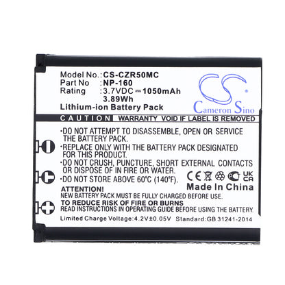 Replacement Battery for Casio Exilim EX-ZR50 – Camera – 1050mAh / 3.7V