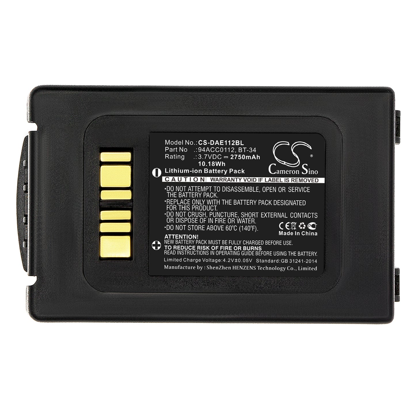 Replacement Battery for Datalogic ELF – Barcode Scanner – 2750mAh / 3.7V - image 3