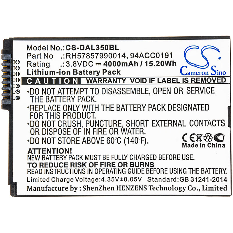 Replacement Battery for Datalogic BTDL35 – Barcode Scanner – 4000mAh / 3.8V - image 3