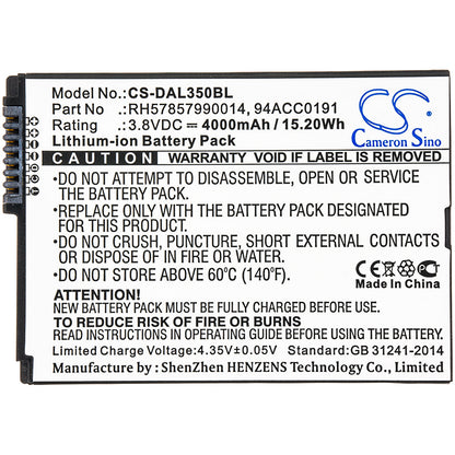 Replacement Battery for Datalogic BTDL35 – Barcode Scanner – 4000mAh / 3.8V - image 3