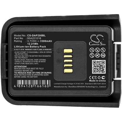 Replacement Battery for Datalogic Pegaso – Barcode Scanner – 3300mAh / 3.7V - image 3