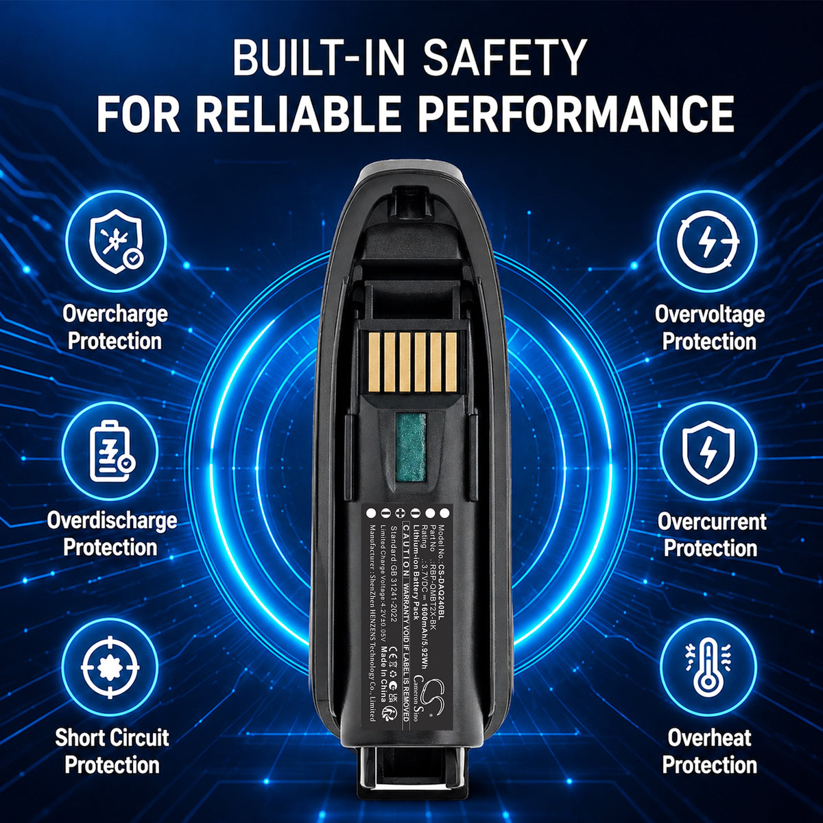 Replacement Battery for Datalogic QBT2131 – Barcode Scanner – 1600mAh / 3.7V