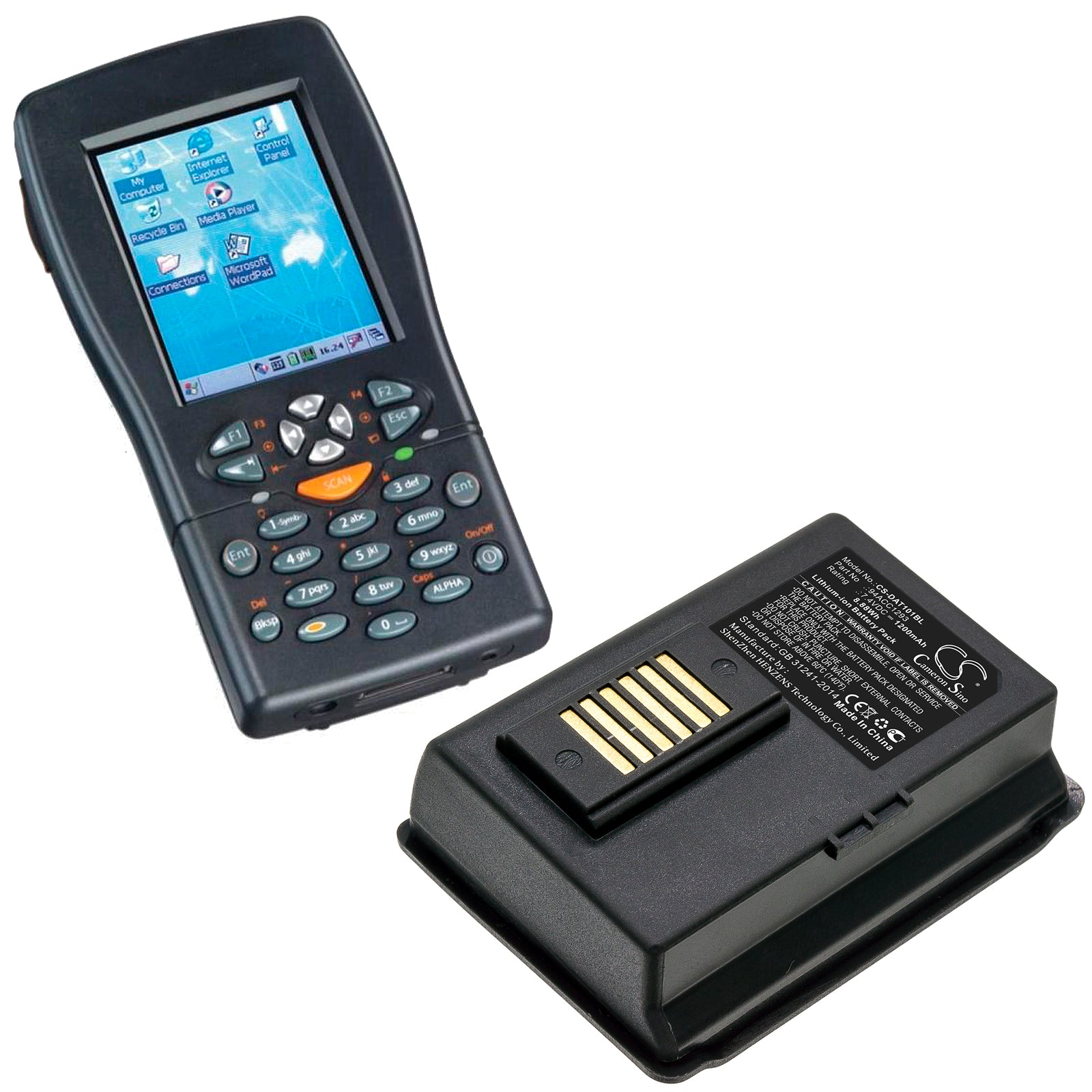 Replacement Battery for Datalogic JET – Barcode Scanner – 1200mAh / 7.4V - image 4