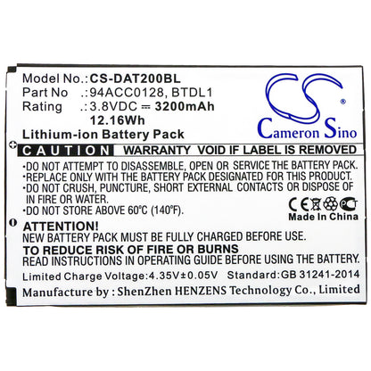 Replacement Battery for Datalogic Axist – Barcode Scanner – 3200mAh / 3.8V - image 3