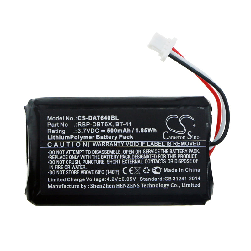 Replacement Battery for Datalogic RIDA DBT6400 – Barcode Scanner – 500mAh / 3.7V - image 3