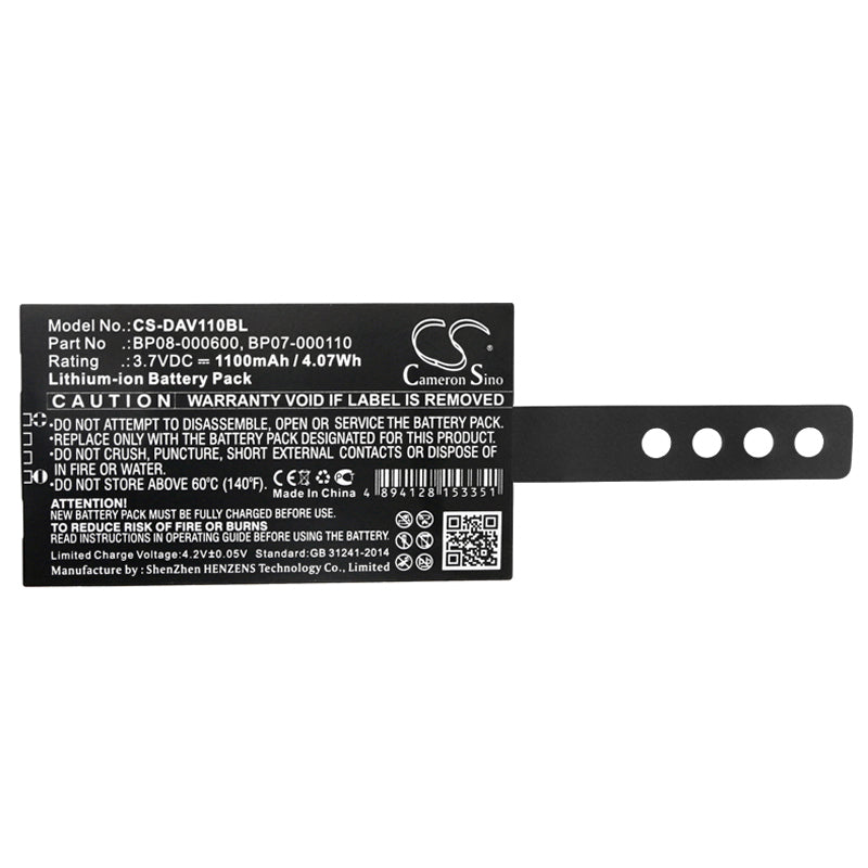 Replacement Battery for Datalogic Memor NFP – Barcode Scanner – 1100mAh / 3.7V - image 3