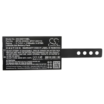 Replacement Battery for Datalogic Memor NFP – Barcode Scanner – 1100mAh / 3.7V - image 3