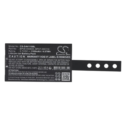 Replacement Battery for Datalogic Memor NFP – Barcode Scanner – 1100mAh / 3.7V