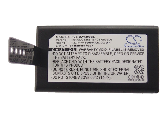 Replacement Battery for Wasp  DT10 – Barcode Scanner – 1000mAh / 3.70Wh / 3.7V