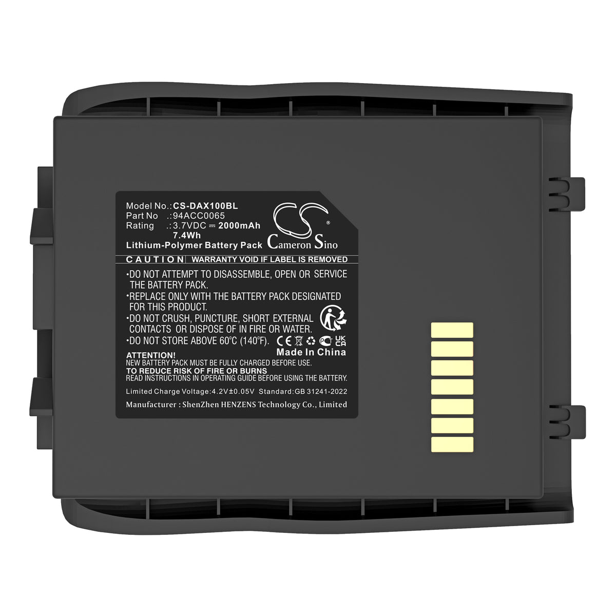Replacement Battery for Datalogic LYNX – Barcode Scanner – 2000mAh / 3.7V