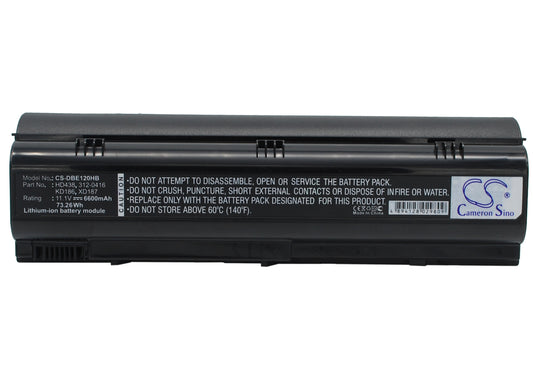 Replacement Battery for Dell Inspiron 1300 – Notebook, Laptop – 6600mAh / 11.1V - image 1