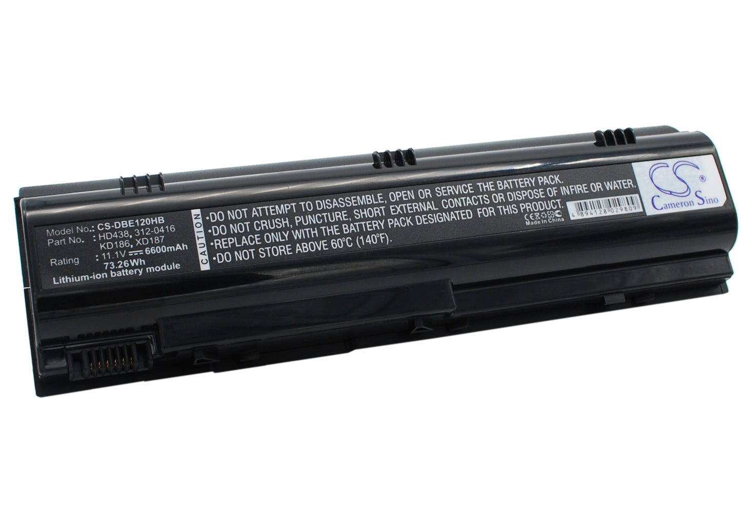 Replacement Battery for Dell Inspiron 1300 – Notebook, Laptop – 6600mAh / 11.1V - image 2