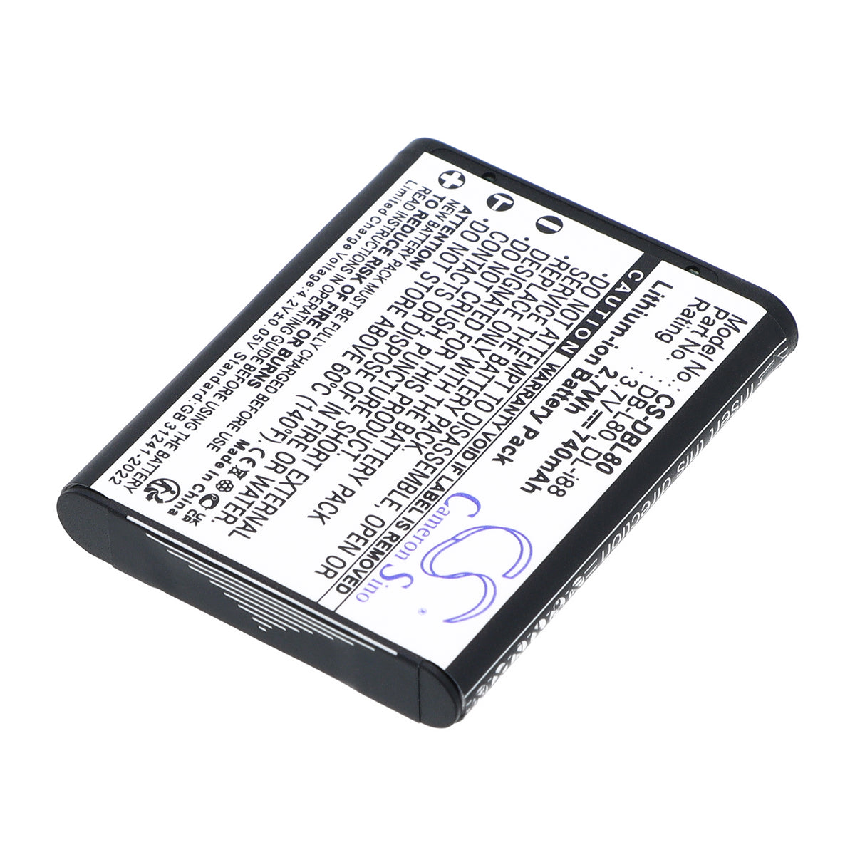 Replacement Battery for Toshiba | Sanyo | Pentax Camileo BW10 HD – Camera – 740mAh / 3.7V