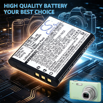 Replacement Battery for Toshiba | Sanyo | Pentax Camileo BW10 HD – Camera – 740mAh / 3.7V