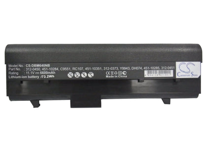 Replacement Battery for DELL  Inspiron 630M – Notebook, Laptop – 6600mAh / 11.1V