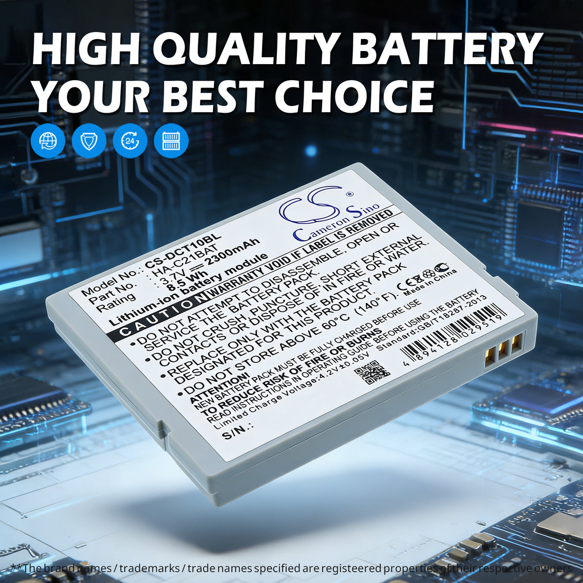 Replacement Battery for Casio IT10 – Barcode Scanner – 2300mAh / 3.7V