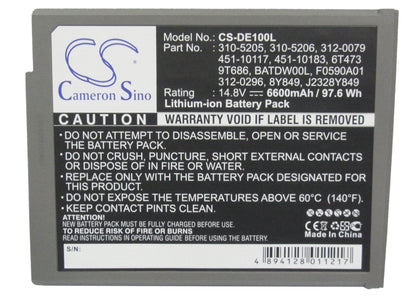 Replacement Battery for Dell Inspiron 1100 – Notebook, Laptop – 6600mAh / 14.8V - image 5