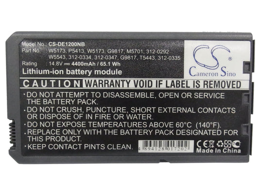 Replacement Battery for Dell Inspiron 1000 – Notebook, Laptop – 4400mAh / 14.8V