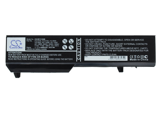 Replacement Battery for Dell Vostro 1310 – Notebook, Laptop – 4400mAh / 11.1V