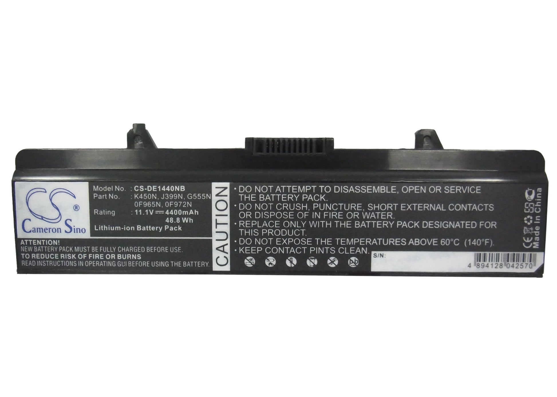 Replacement Battery for Dell Inspiron 1440 – Notebook, Laptop – 4400mAh / 11.1V - image 5