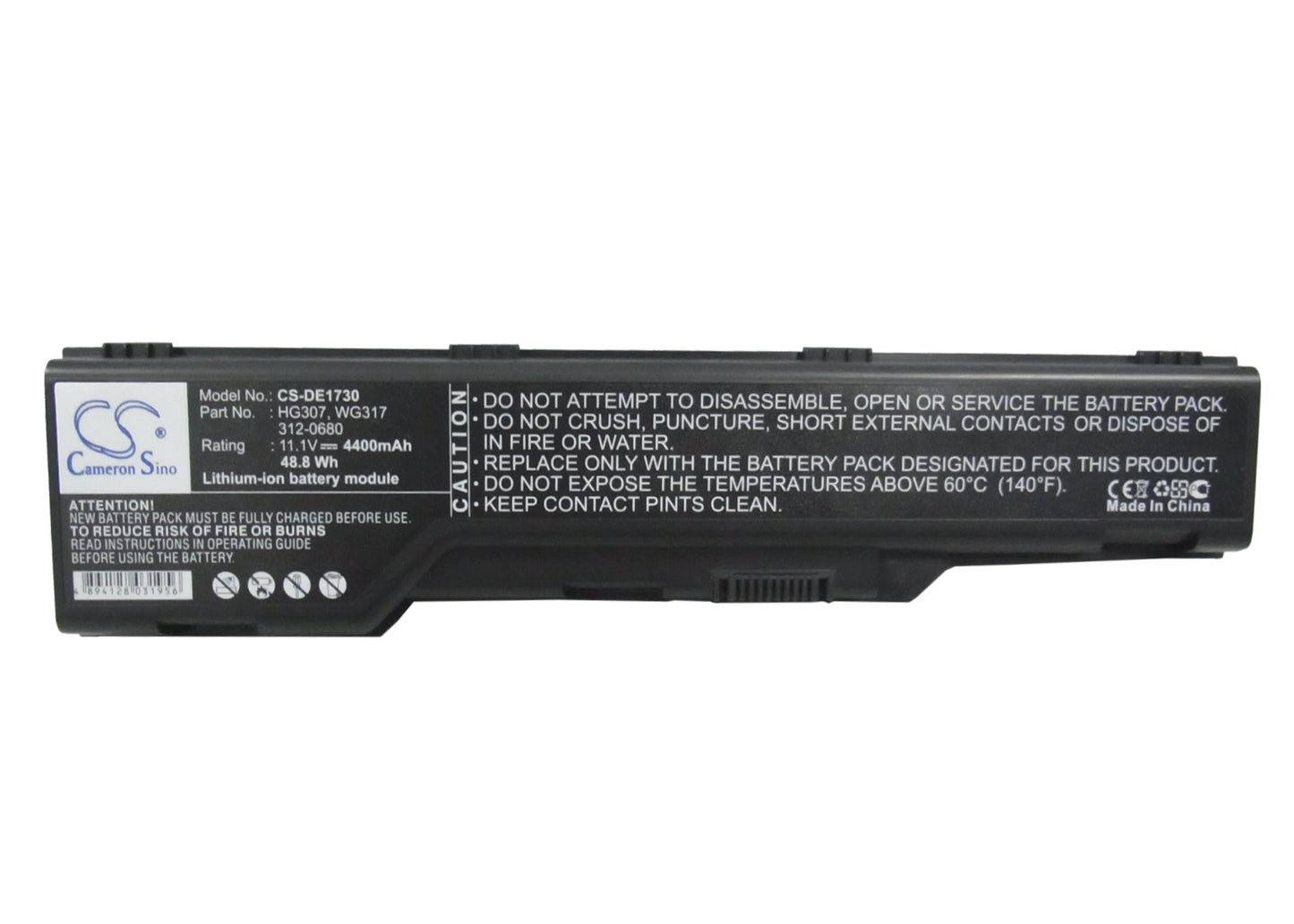 Replacement Battery for Dell XPS M1730 – Notebook, Laptop – 4400mAh / 11.1V - image 5