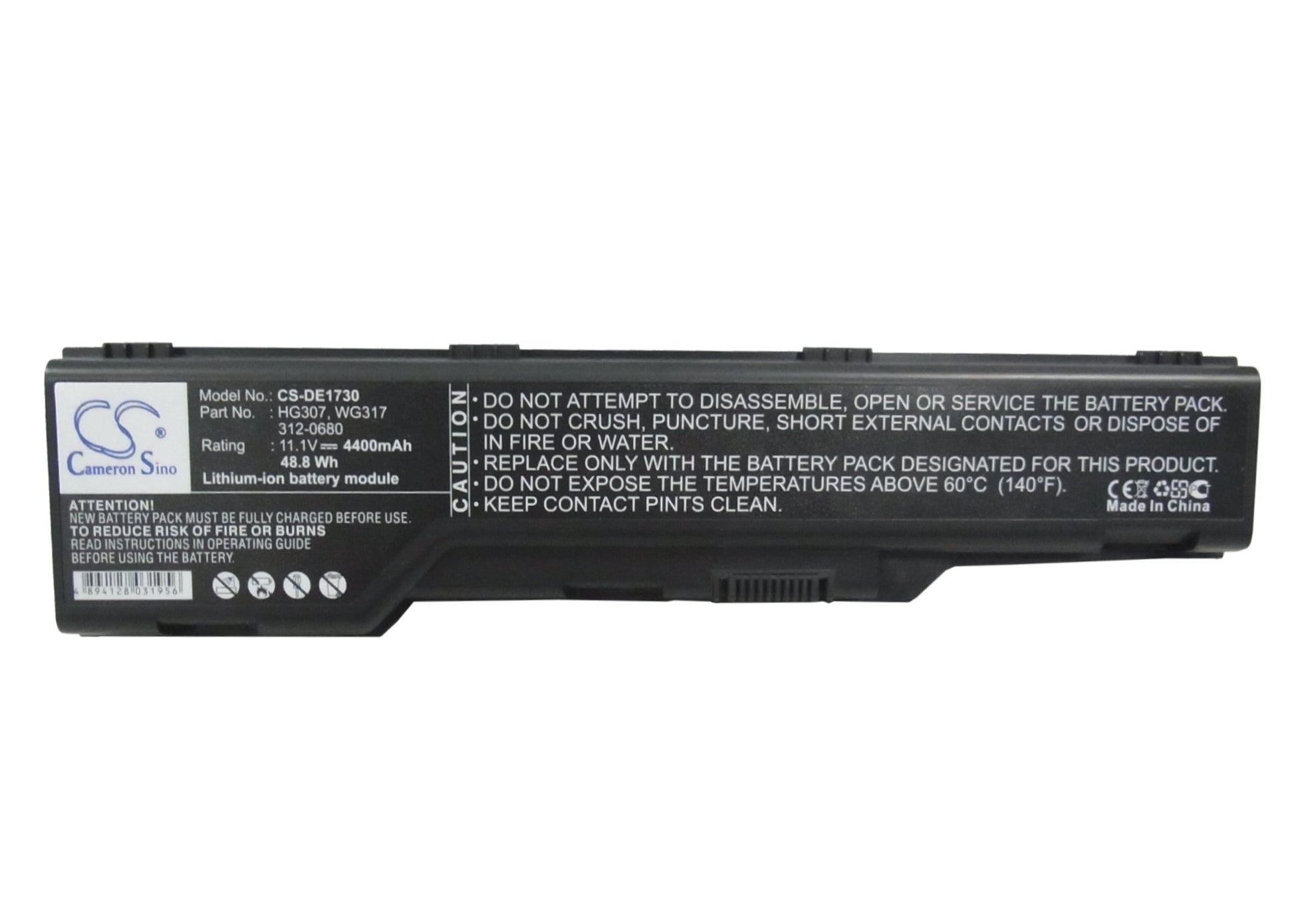 Replacement Battery for Dell XPS M1730 – Notebook, Laptop – 4400mAh / 11.1V - image 5