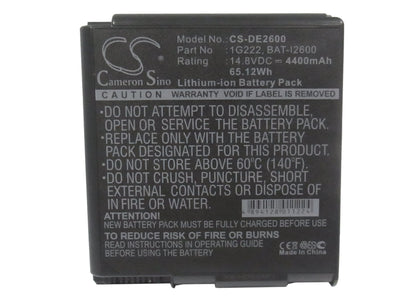 Replacement Battery for DELL  Inspiron 2600 – Notebook, Laptop – 4400mAh/65.12Wh / 14.8V