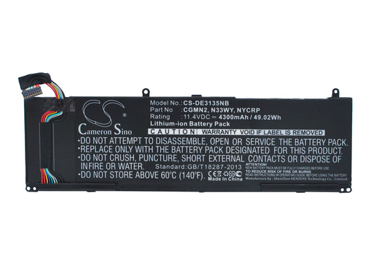 Replacement Battery for Dell Inspiron 3135 – Notebook, Laptop – 4300mAh / 11.4V
