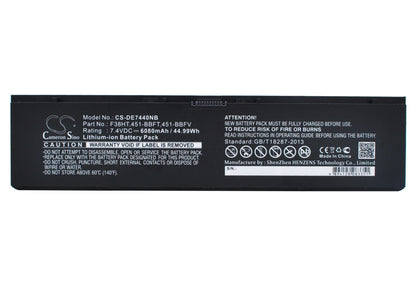 Replacement Battery for DELL  Latitude 14 7000 – Notebook, Laptop – 6080mAh / 44.99Wh / 7.4V