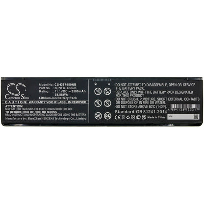 Replacement Battery for DELL  Latitude 14 7000 – Notebook, Laptop – 3500mAh / 38.85Wh / 11.1V