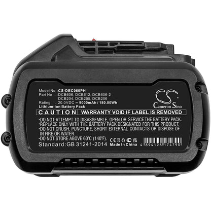 Replacement Battery for DeWalt 20V MAX – Power Tool – 9000mAh / 20V