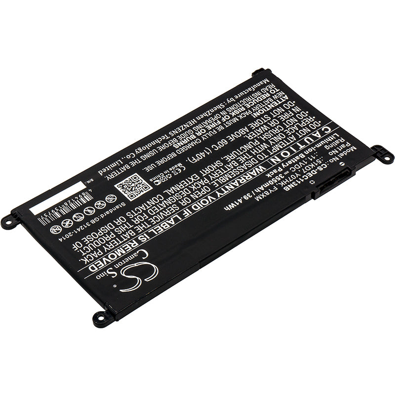 Replacement Battery for Dell Chromebook 11 3180 – Notebook, Laptop – 3550mAh / 11.1V - image 2