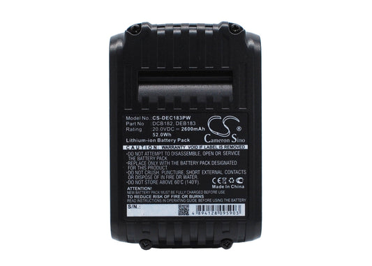 Replacement Battery for DeWalt DCD740 – Power Tool – 2600mAh / 20V