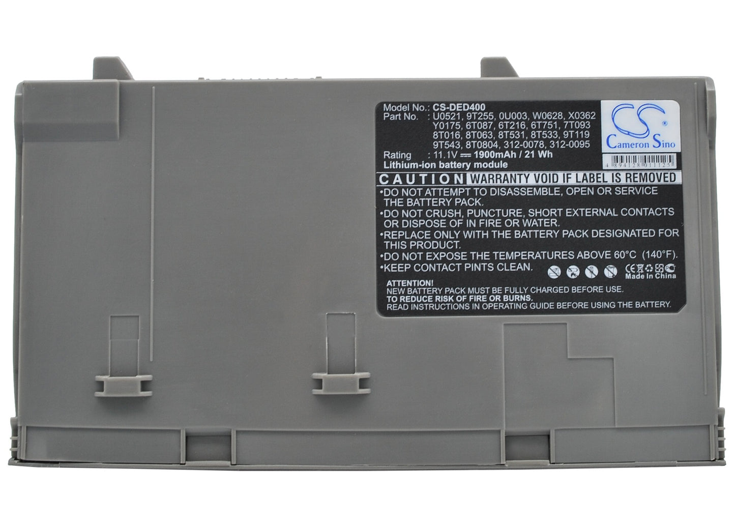 Replacement Battery for Dell Latitude D400 – Notebook, Laptop – 1900mAh / 11.1V - image 5
