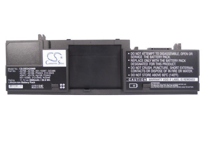 Replacement Battery for DELL  Latitude D420 – Notebook, Laptop – 3600mAh / 39.96Wh / 11.1V