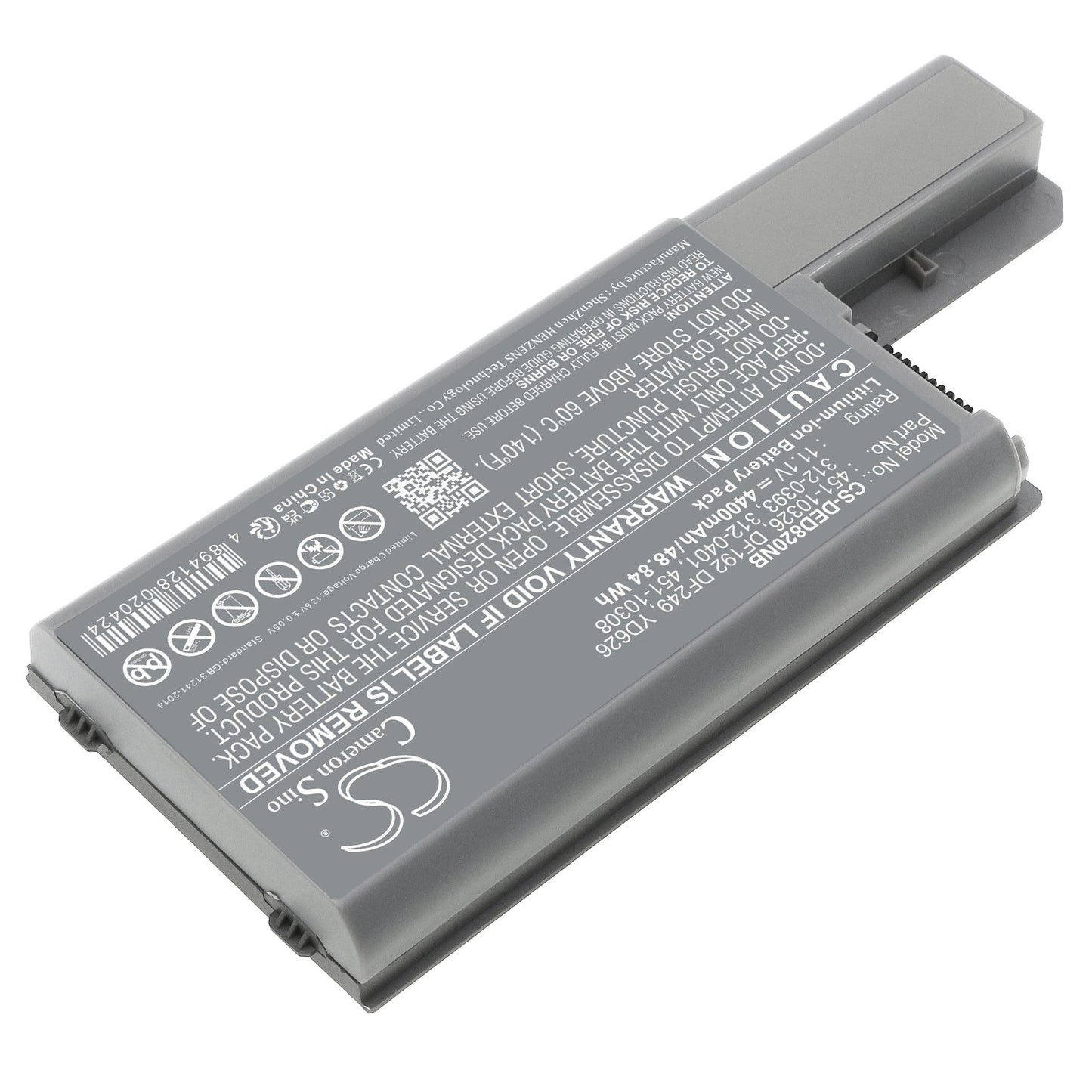 Replacement Battery for DELL  Latitude D531 – Notebook, Laptop – 4400mAh / 48.84Wh / 11.1V