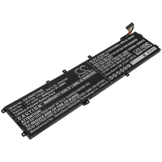 Replacement Battery for Dell G7 17 7700 – Notebook, Laptop – 8000mAh / 11.4V