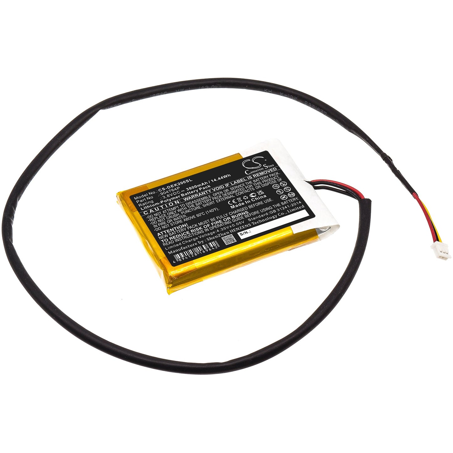 Replacement Battery for idealens  K2 – VR – 3800mAh / 14.44Wh / 3.8V